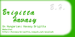 brigitta havasy business card